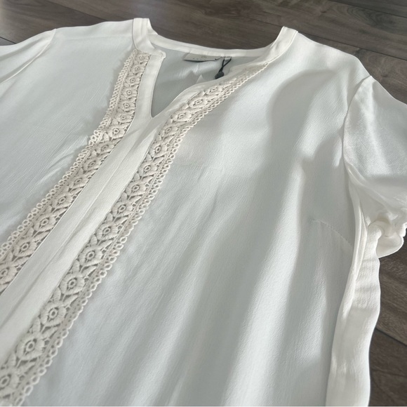 Kaffe White Flowy Dress - Size L (40) - Picture 2 of 7